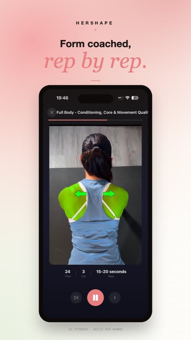 HerShape — screen 2 of 4