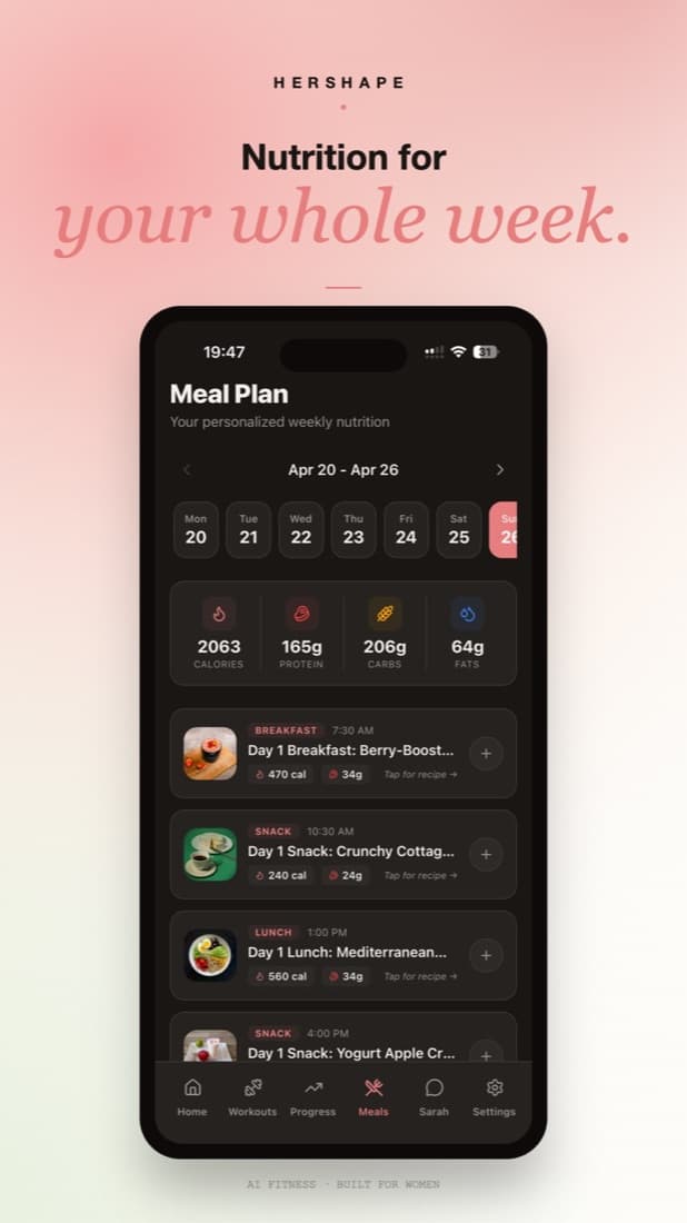 HerShape — screen 3 of 4