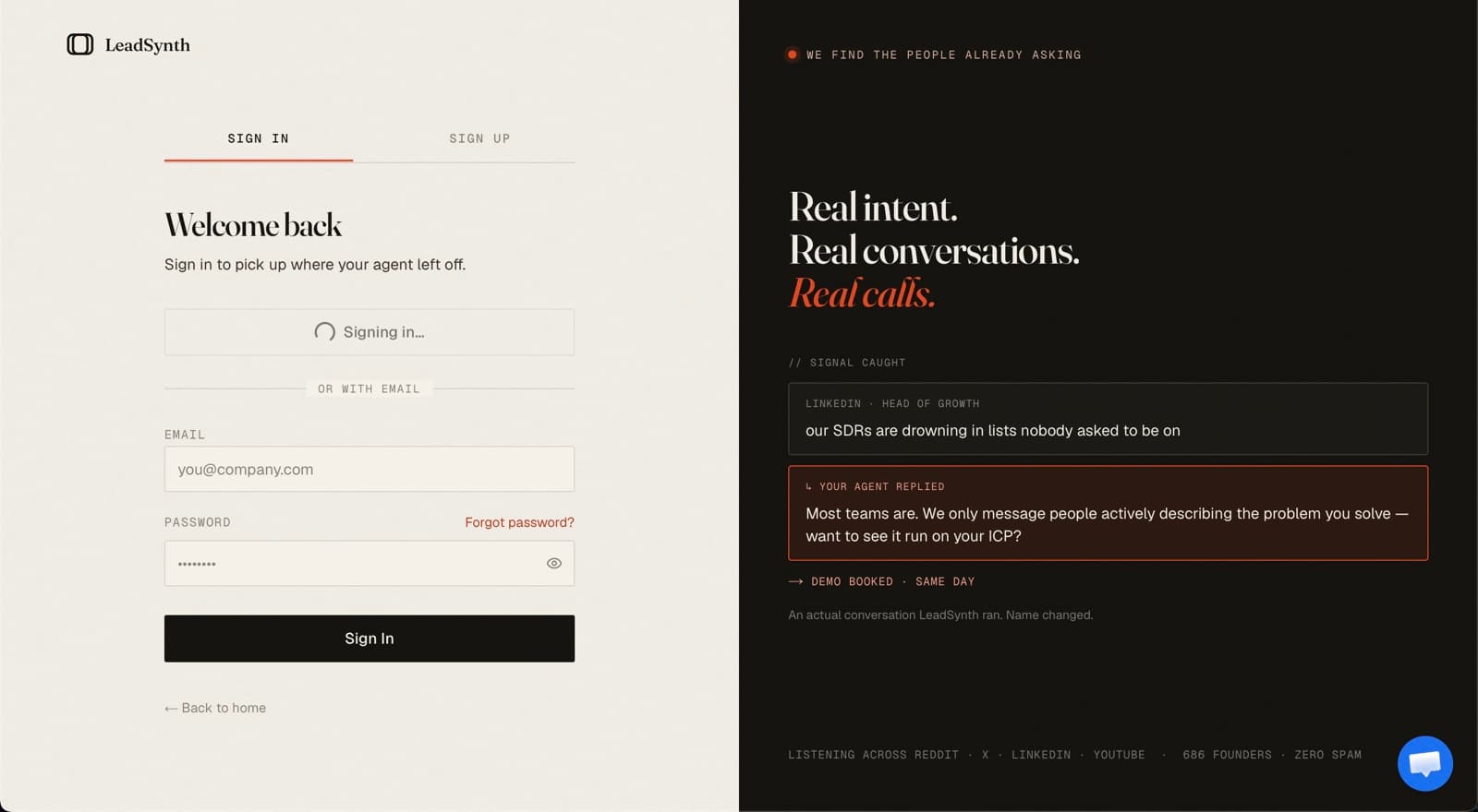 LeadSynth AI — screen 6 of 6